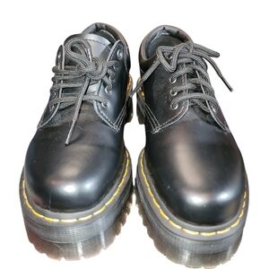 Dr. Martens 8053 Leather Platform Casual Shoes in Black - Sz 8us M.99% NEW